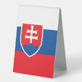 Plaque De Table Drapeau de la Slovaquie (Recto)