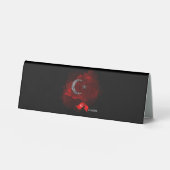 Plaque De Table Drapeau de la Turquie (Recto)