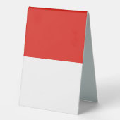 Plaque De Table Drapeau de l'Indonésie (Recto)