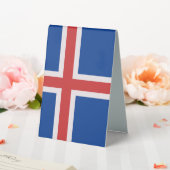 Plaque De Table Drapeau de l'Islande (In SItu (Mariage))