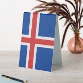 Plaque De Table Drapeau de l'Islande (En SItu (Tableau))
