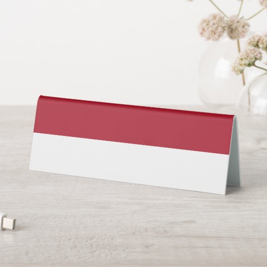 Plaque De Table Drapeau de Monaco (En SItu (Tableau))