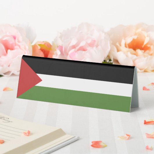 Plaque De Table Drapeau de Palestine (In SItu (Mariage))
