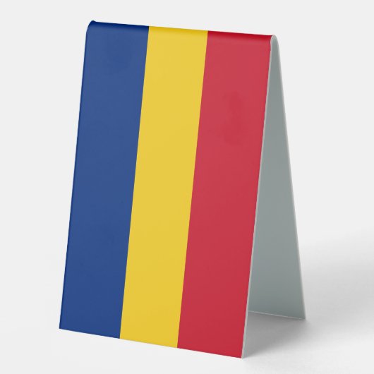 Plaque De Table Drapeau de Roumanie (Recto)