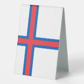 Plaque De Table Drapeau des îles Féroé (Verso)