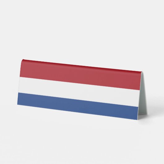 Plaque De Table Drapeau des Pays-Bas (Verso)