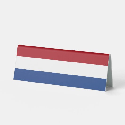 Plaque De Table Drapeau des Pays-Bas (Recto)