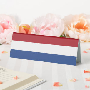 Plaque De Table Drapeau des Pays-Bas