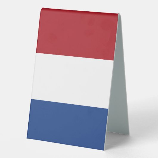 Plaque De Table Drapeau des Pays-Bas (Verso)