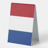 Plaque De Table Drapeau des Pays-Bas (Recto)