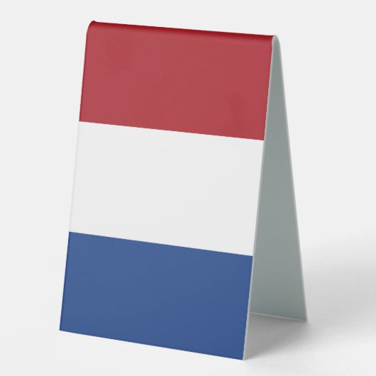 Plaque De Table Drapeau des Pays-Bas (Recto)