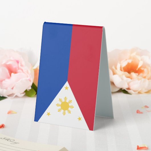 Plaque De Table drapeau des Philippines (In SItu (Mariage))