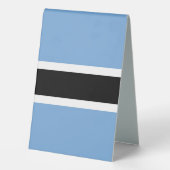 Plaque De Table Drapeau du Botswana (Verso)