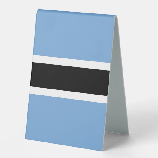 Plaque De Table Drapeau du Botswana (Recto)