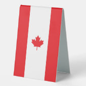 Plaque De Table Drapeau du Canada (Recto)