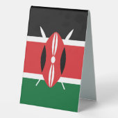 Plaque De Table Drapeau du Kenya (Verso)