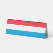 Plaque De Table Drapeau du Luxembourg (Recto)