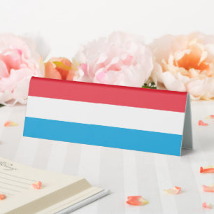Plaque De Table Drapeau du Luxembourg
