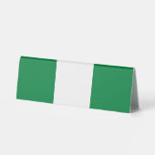 Plaque De Table Drapeau du Nigeria (Verso)