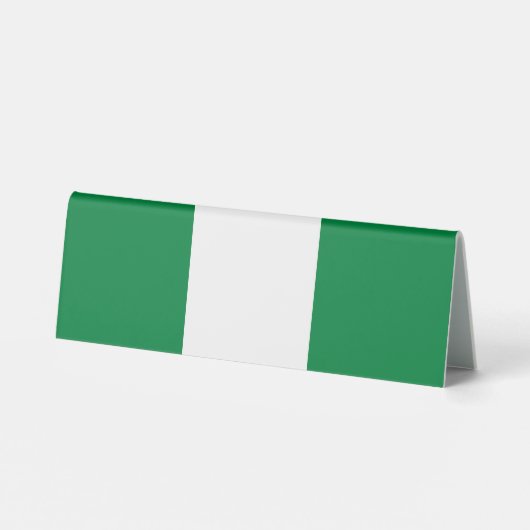 Plaque De Table Drapeau du Nigeria (Verso)