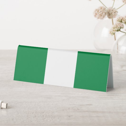 Plaque De Table Drapeau du Nigeria (En SItu (Tableau))