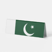 Plaque De Table Drapeau du Pakistan (Verso)