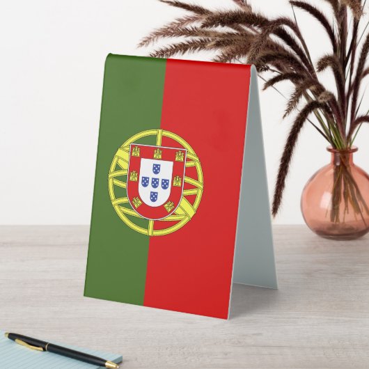 Plaque De Table Drapeau du Portugal (En SItu (Tableau))
