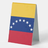 Plaque De Table Drapeau du Venezuela (Verso)