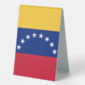Plaque De Table Drapeau du Venezuela (Recto)
