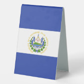 Plaque De Table Drapeau El Salvador (Verso)