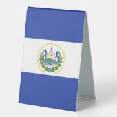 Plaque De Table Drapeau El Salvador (Recto)