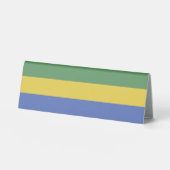 Plaque De Table Drapeau Gabon (Recto)