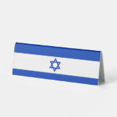 Plaque De Table Drapeau Israël (Verso)