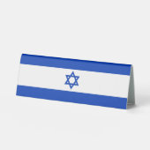 Plaque De Table Drapeau Israël (Recto)