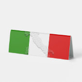 Plaque De Table Drapeau italien (Verso)
