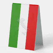 Plaque De Table Drapeau italien (Recto)