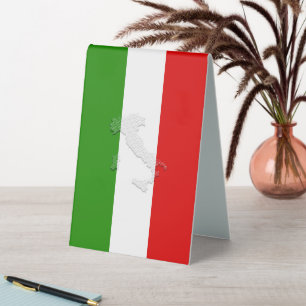 Plaque De Table Drapeau italien