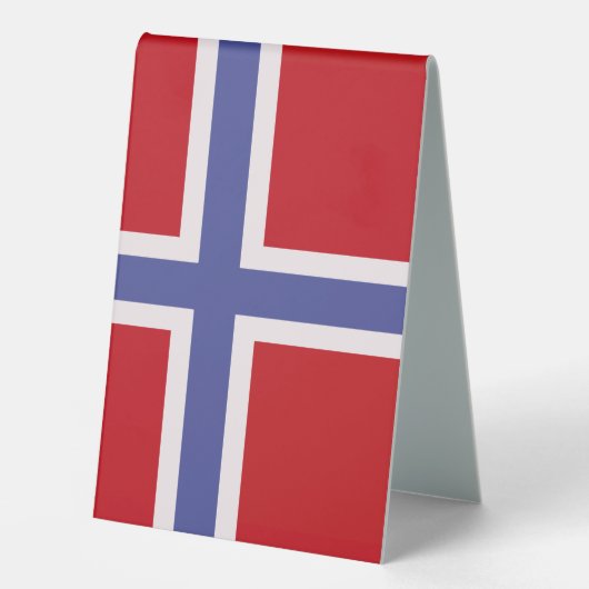Plaque De Table Drapeau norvégien (Recto)