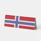 Plaque De Table Drapeau norvégien (Verso)