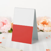 Plaque De Table Drapeau polonais (In SItu (Mariage))