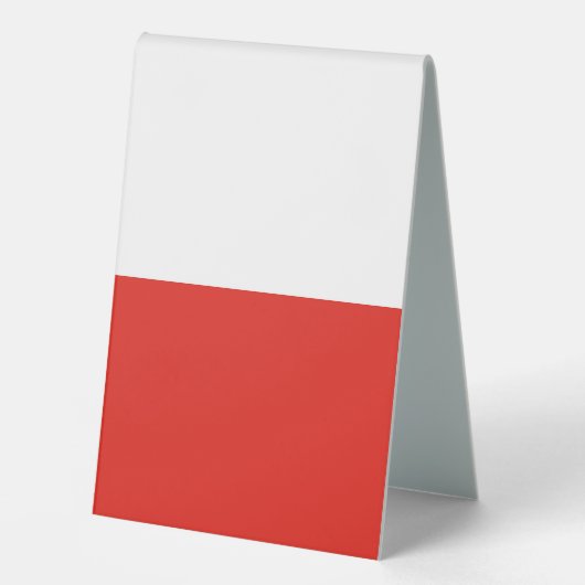 Plaque De Table Drapeau polonais (Recto)