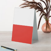 Plaque De Table Drapeau polonais (En SItu (Tableau))