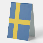 Plaque De Table Drapeau suédois (Verso)