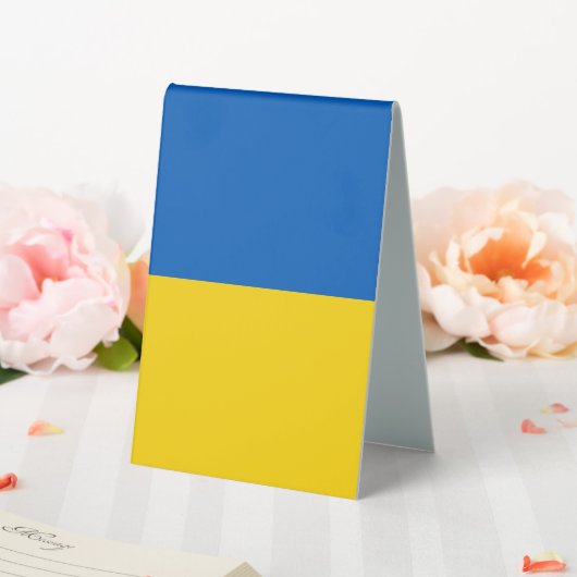 Plaque De Table Drapeau ukrainien (In SItu (Mariage))