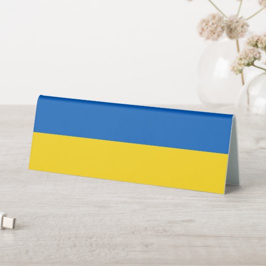 Plaque De Table Drapeau ukrainien (En SItu (Tableau))