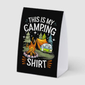 Plaque De Table Drôle C'est Mon Camping Pour Campeur (Verso)