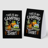 Plaque De Table Drôle C'est Mon Camping Pour Campeur (Recto/verso)