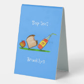 Plaque De Table Drôle de dessin animé de fourmis (Verso)