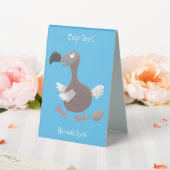 Plaque De Table Drôle dessin animé d'oiseau de dodo (In SItu (Mariage))
