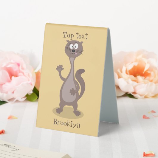 Plaque De Table Drôle dessin animé en toile (In SItu (Mariage))